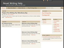 Tablet Screenshot of novelwritinghelp.com